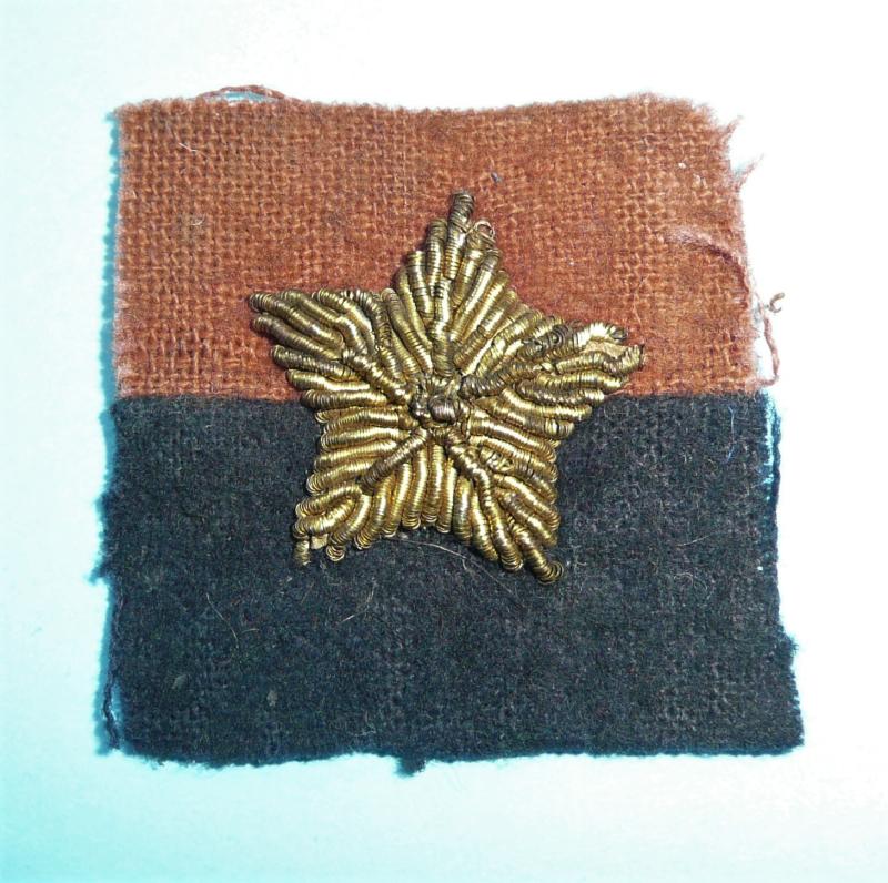 WW2 Indian Army - GHQ Officer's Bullion Formation Sign Patch Flash Designation