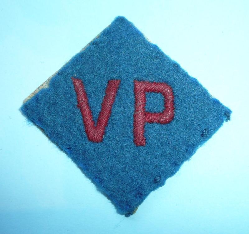 VP (Vulnerable Points) Military Police Provost Embroidered Felt Cloth Formation Sign  (Corps of Military Police (CMP))