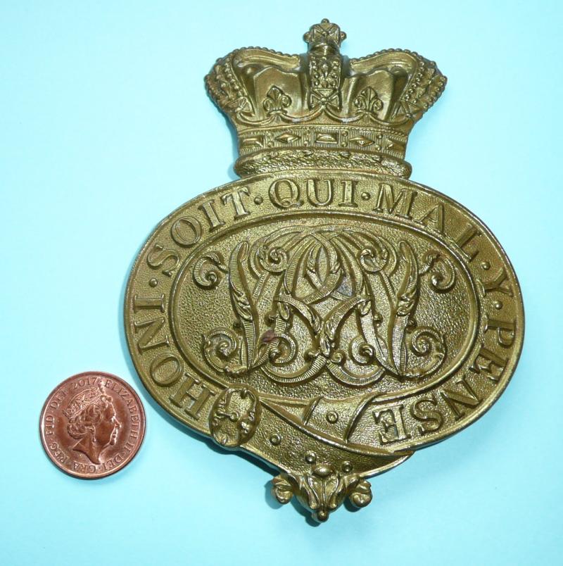 QVC Victorian Grenadier Foot Guards Other Ranks Brass Valise Ornament Badge