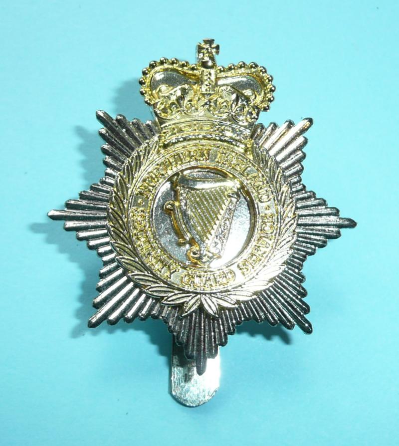 Northern Ireland Security Guard Service Bi-Metal Badge, QEII crown