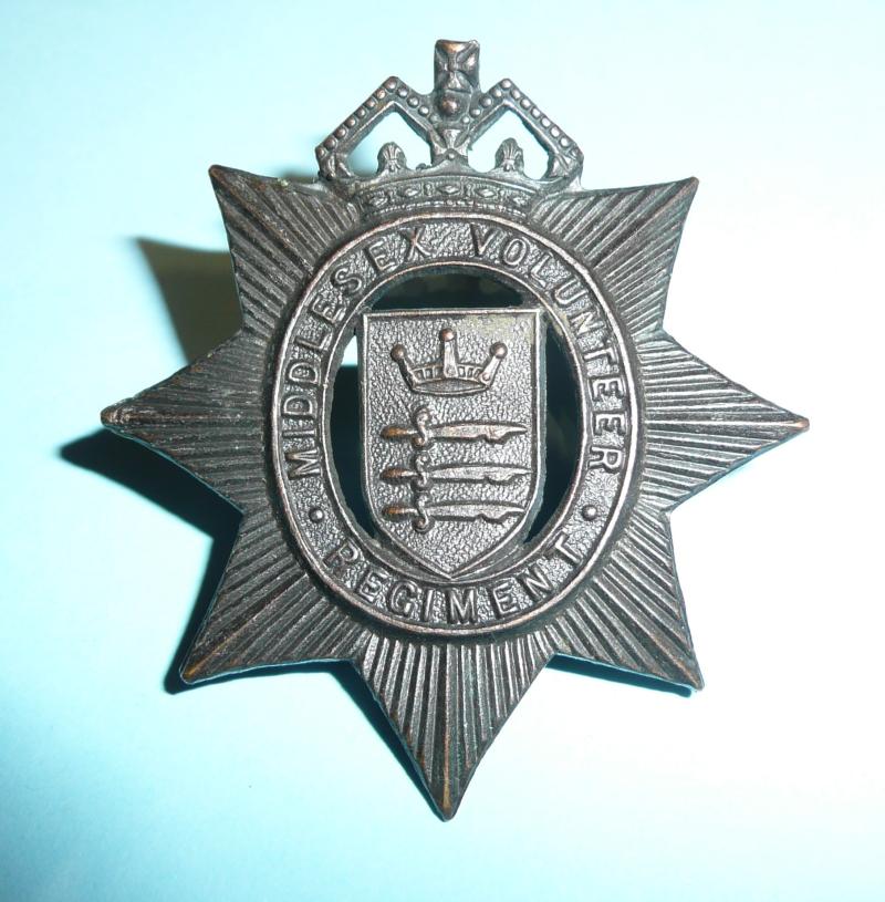 WW1 Home Front Middlesex Volunteer Regiment (VTC) Bronzed Cap Badge