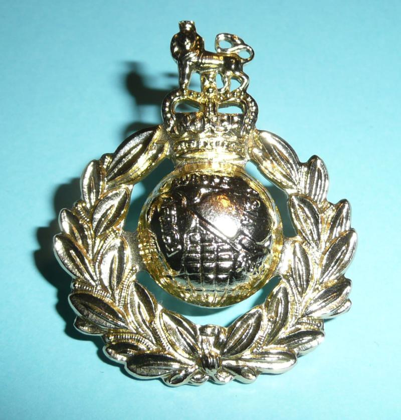 Gold Anodised Royal Marines Cap Badge  - Gaunt