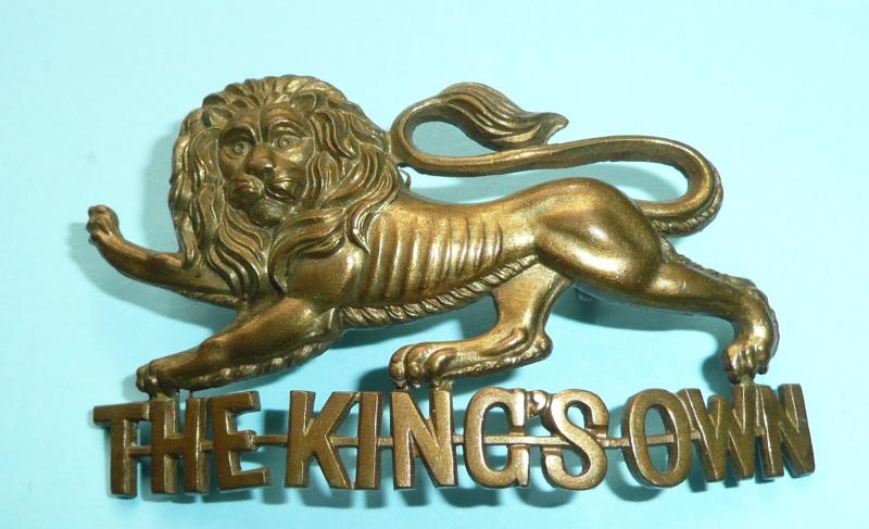 The King's Own Royal Regiment (Lancaster) Victorian / EDVII Other Ranks Cap Badge