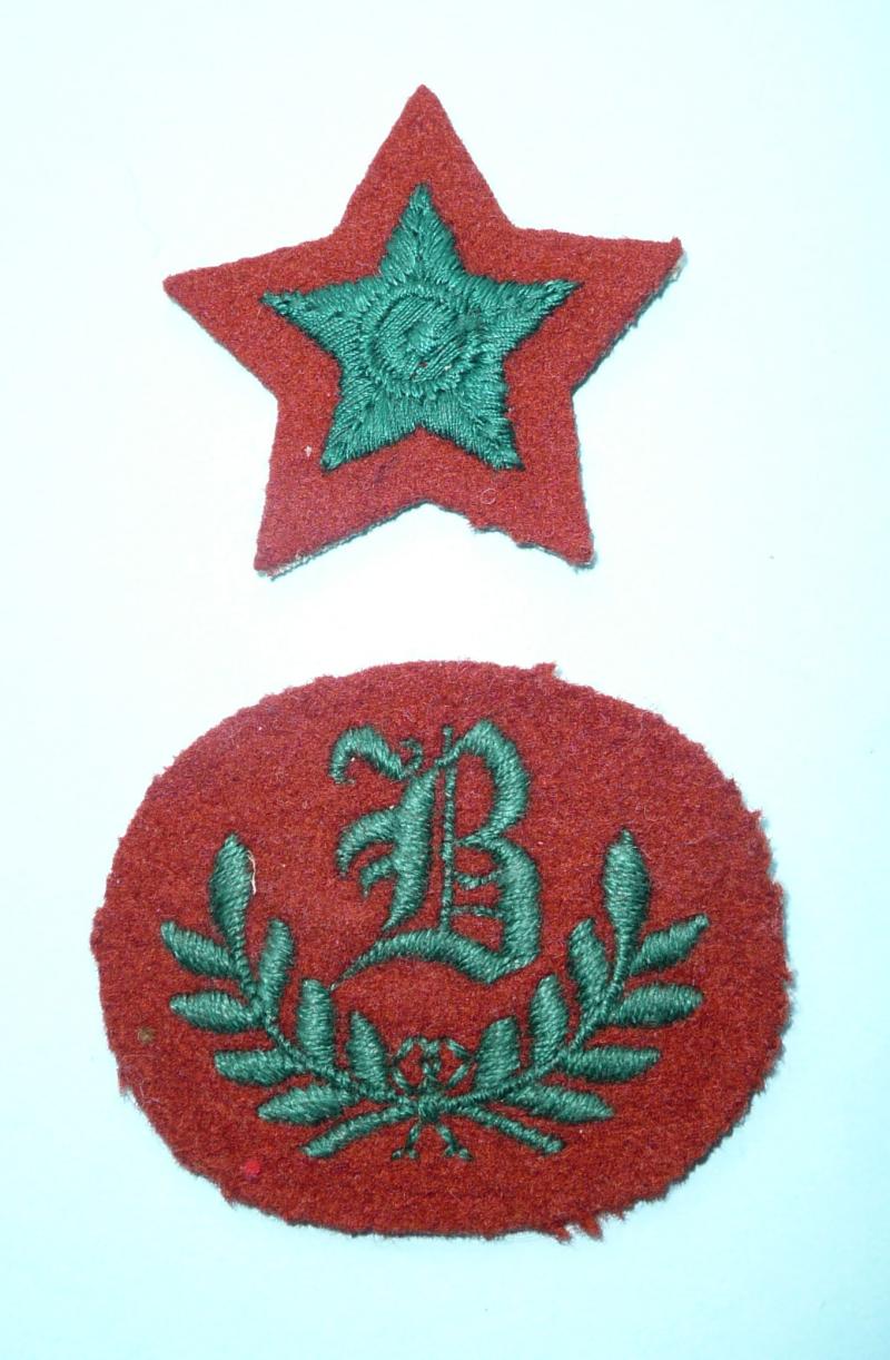 WRAC Women's Royal Army Corps Set of Embroidered Cloth Proficiency Arm Badges