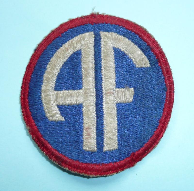 WW2 USA / Allied Forces Headquarter's (AFHQ) Woven Formation Sign