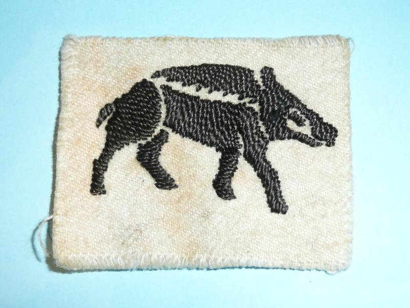 WW2 Hampshire County Division Woven Felt Cloth Formation Sign Designation Flash Patch
