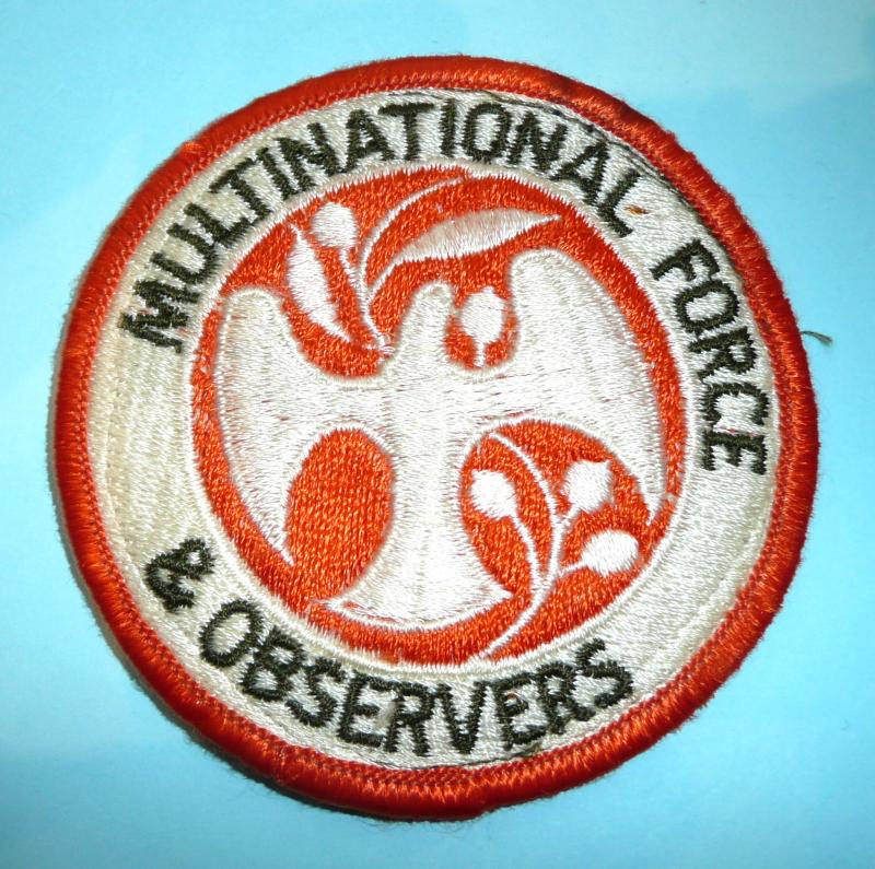 Multi-National Force & Observers (MFO)  Egypt & Sinai Embroidered Patch Flash Formation Sign