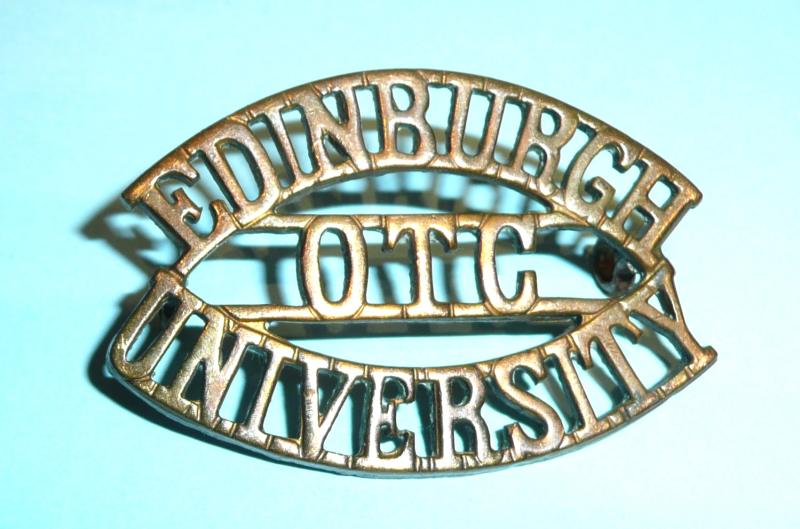 Edinburgh University OTC (EDINBURGH/ OTC/ UNIVERSITY) Brass Shoulder Title