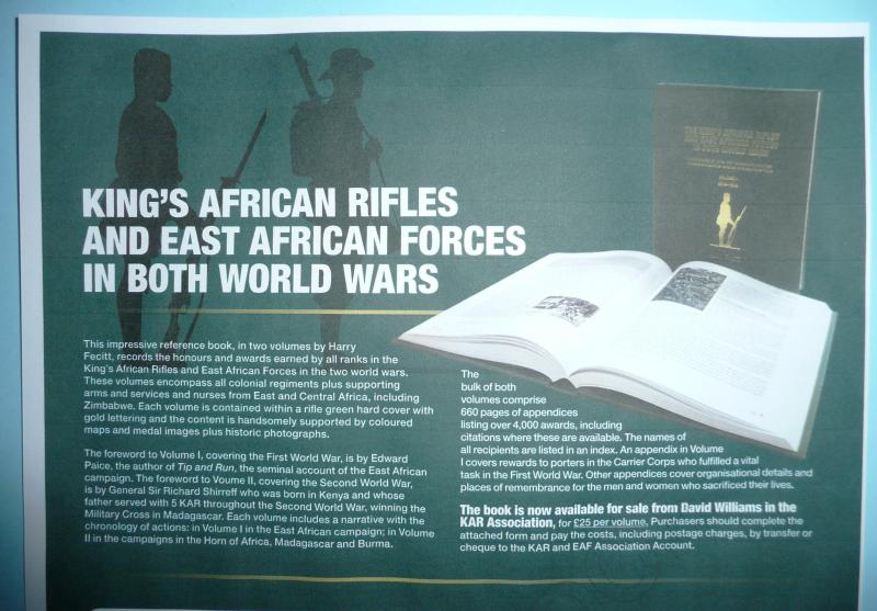 Christmas is Coming!  Please send your orders for 2 Volume Set of the King's African Rifles and East African Forces in Both World Wars!