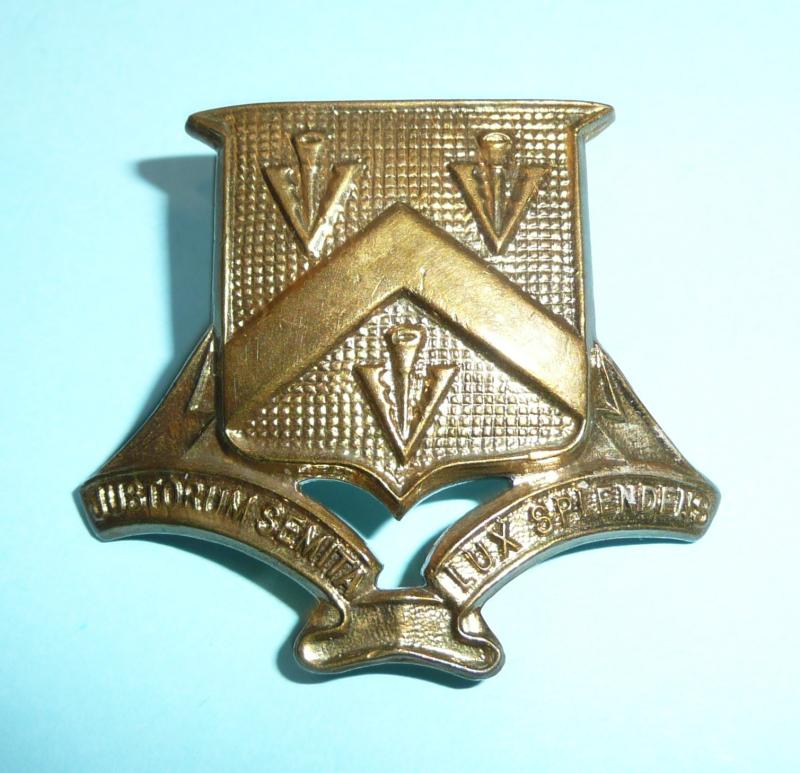 Bloxham School (North Oxfordshire) OTC Gilt Brass Cap Badge