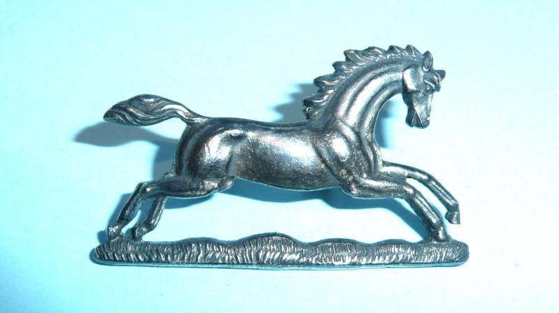 3rd King’s Own Hussars Officer’s Collar Badge - Hallmarked Silver - 1949