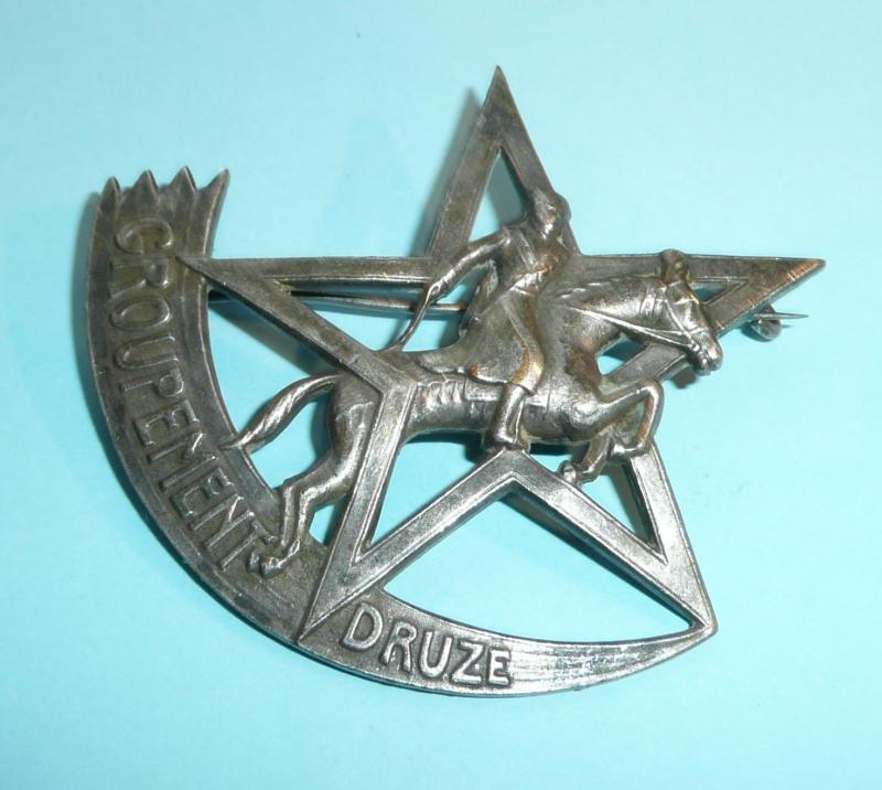 Army of the Levant - Syrian Groupement Druze Cap Badge