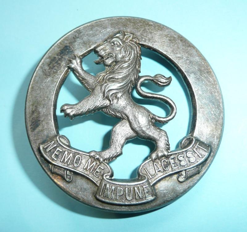 Australian 5th Infantry Battalion Victorian Scottish Regiment Other Rank's White Metal Glengarry Badge, 1948 - 1960