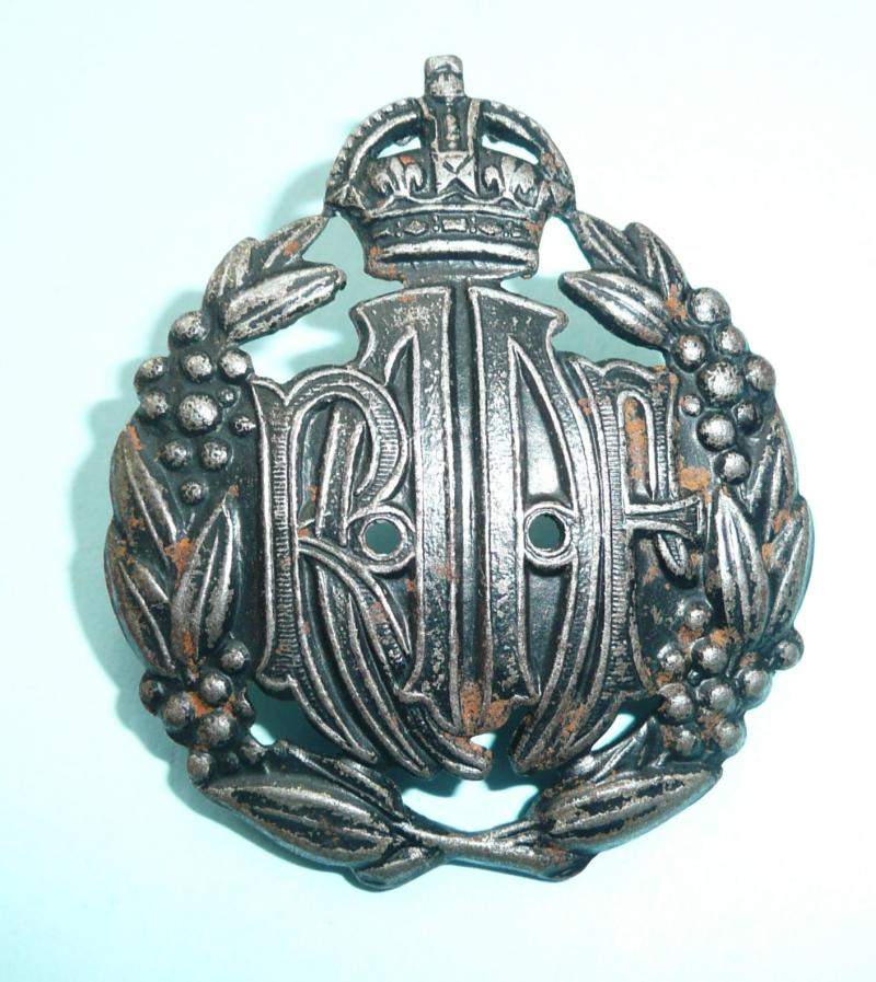 Royal Australian Air Force (RAAF) blackened economy ((not fully voided) Cap badge