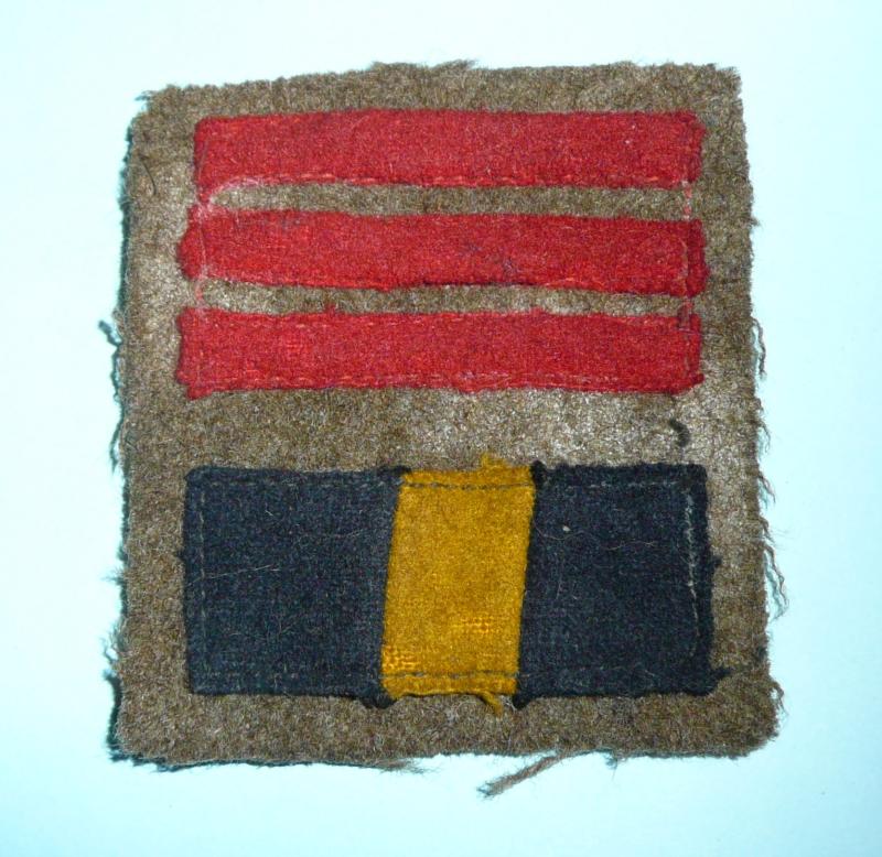 WW2 Bedfordshire & Hertfordshire Regiment Battledress Cloth Formation Sign Combination
