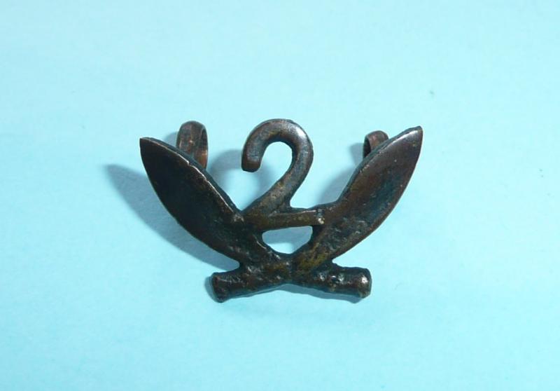 2nd 2nd King Edward VII's Own Gurkha Rifles (The Simoor Rifles) small bronze badge