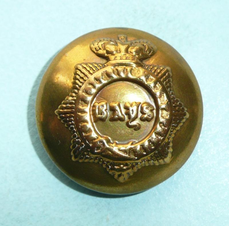 2nd Dragoon Guards (Queen's Bays) QVC Victorian Other Ranks Large Pattern Brass Button