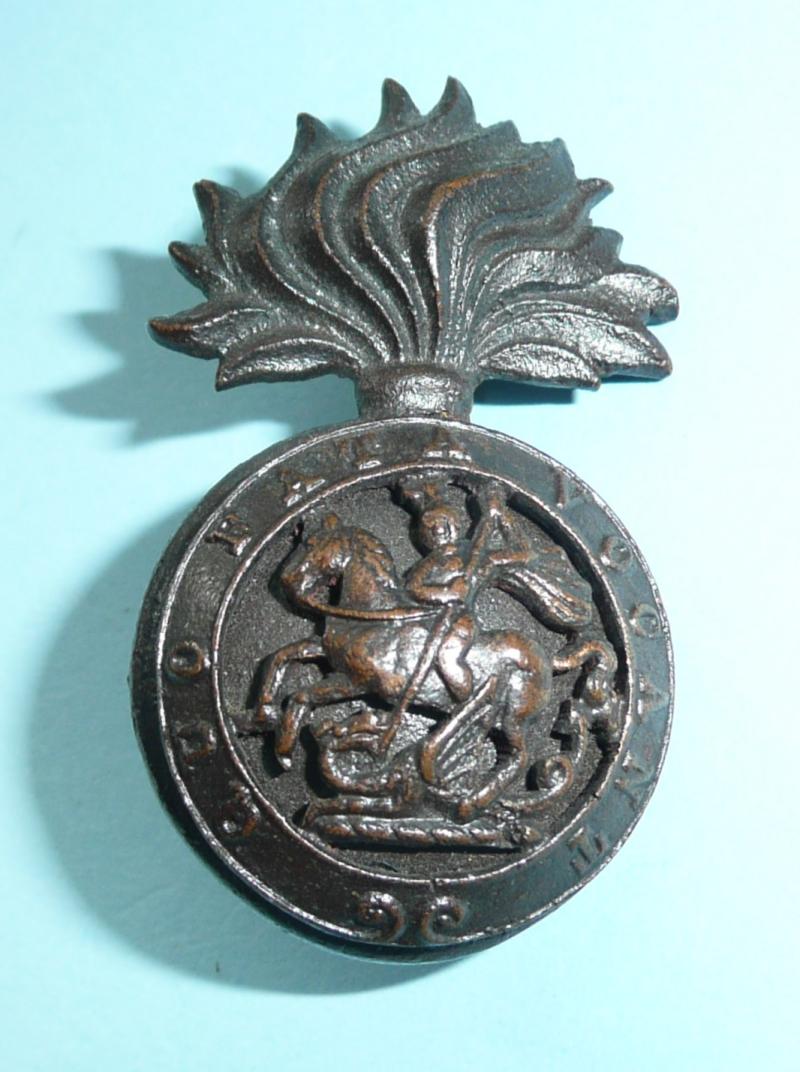 Royal Northumberland Fusiliers (RNF) Officer's OSD Bronze Cap Badge - Blades