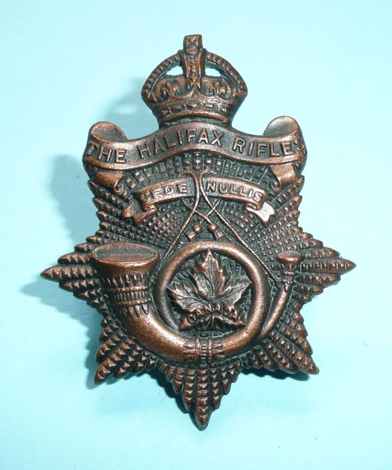 Canadian Halifax Rifles Other Ranks Cap Badge