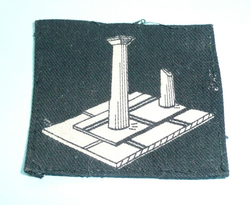 Post War Cyrenaica District MELF, 2nd Pattern, Printed Cloth Formation Sign Flash Patch Badge