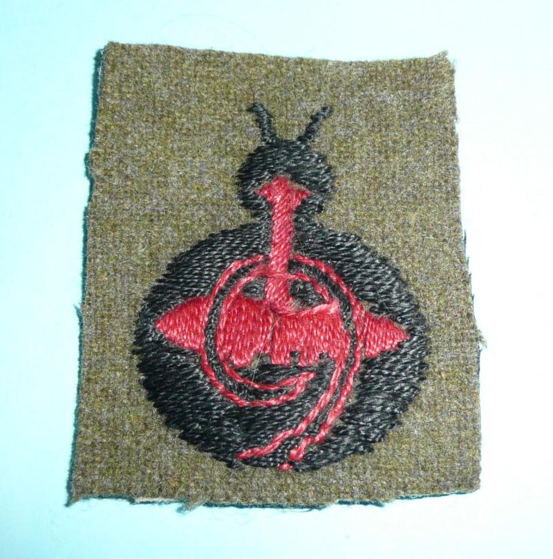 9th Anti-Aircraft Division Embroidered Woven Cloth Formation Sign Flash Patch Badge