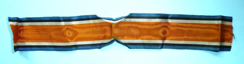 WW1 Original length of British War Medal BWM Silk Watermarked Ribbon