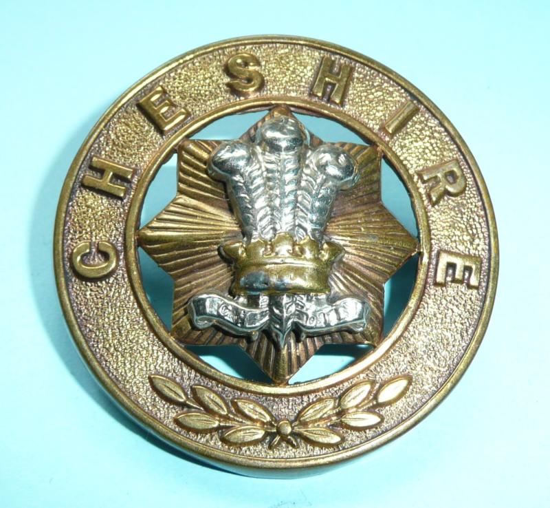 The Cheshire Regiment Bi-Metal Helmet Plate Centre (HPC)