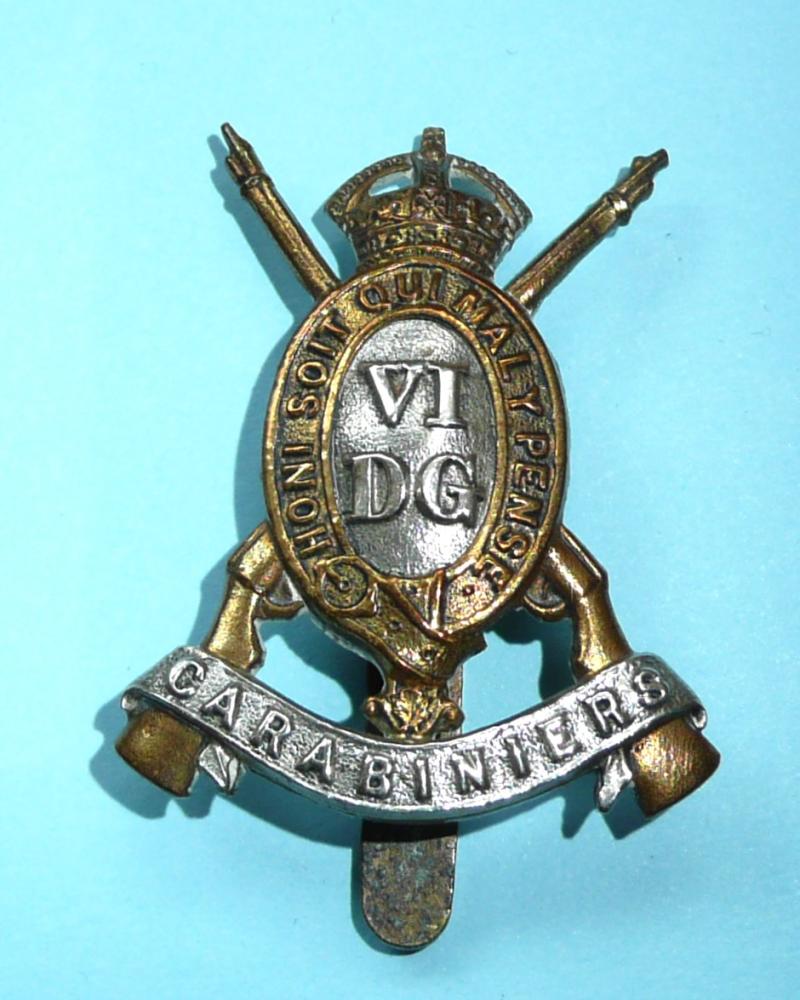 6th Dragoon Guards (Carabiniers) Other Ranks Bi-Metal Cap Badge