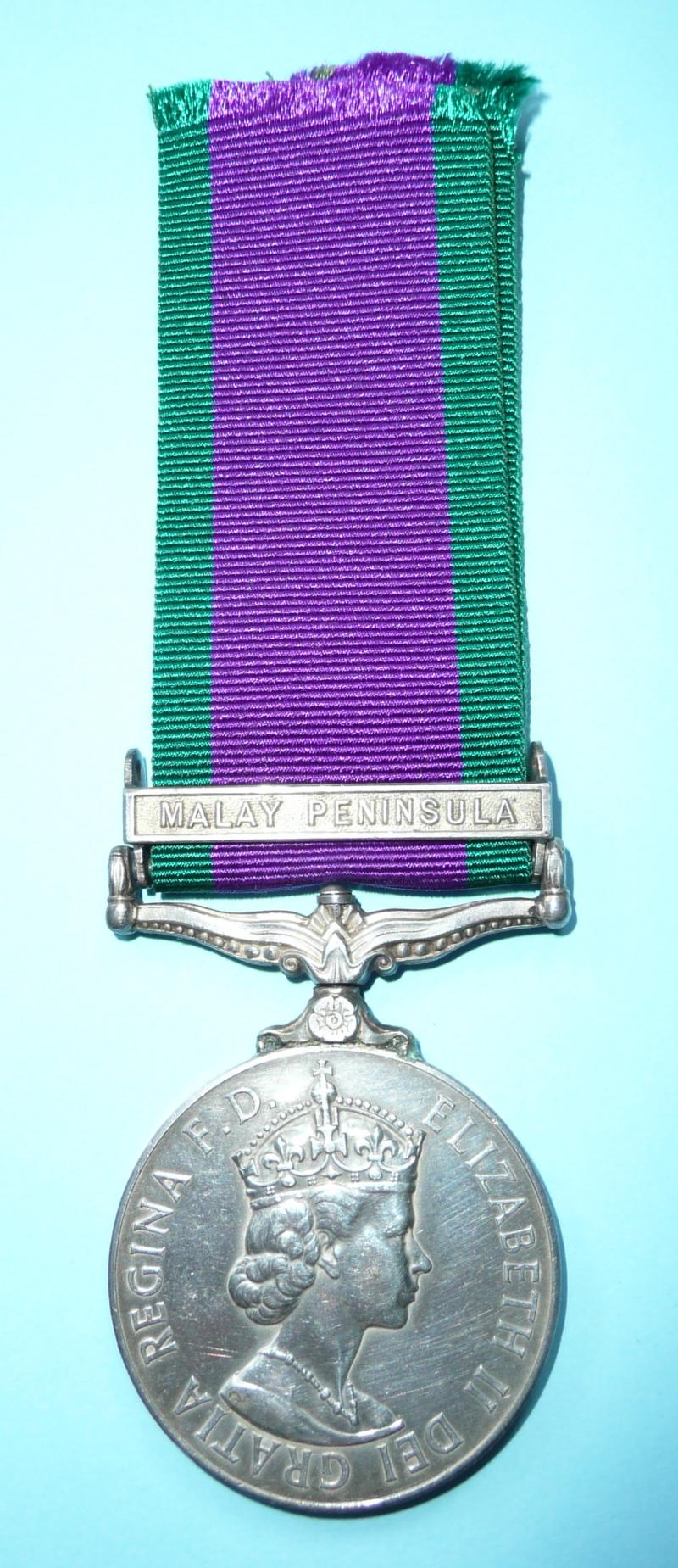 Campaign Service Medal - Clasp Malay Peninsula - Gurkha Signals