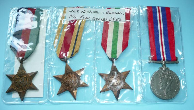 Indian Army WW2 Campaign Medals - 1st Battalion / 5th Royal Gurkha Rifles (Frontier Force)