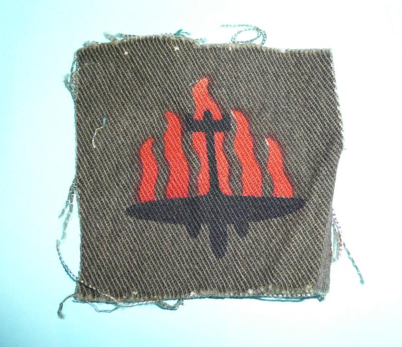 WW2 5th Anti-Aircraft (AA) Division Printed Cloth Formation Sign Flash Patch Badge