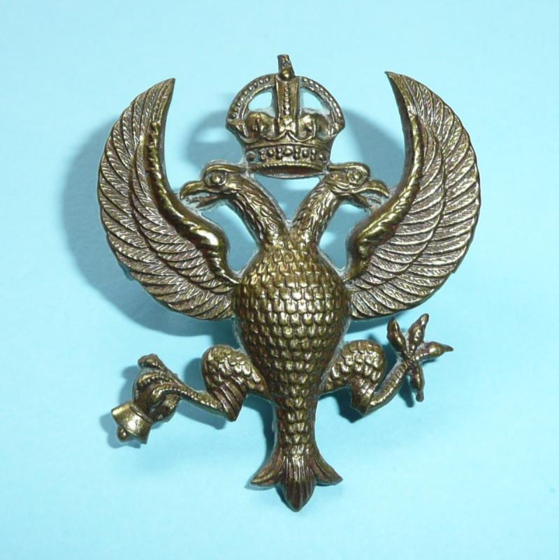 Lanarkshire Yeomanry Other Ranks Gilding Metal Cap Badge (without Scroll)