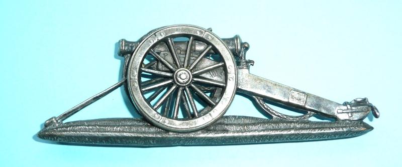 White Metal Volunteer Artillery Pouch / Sabretache Badge