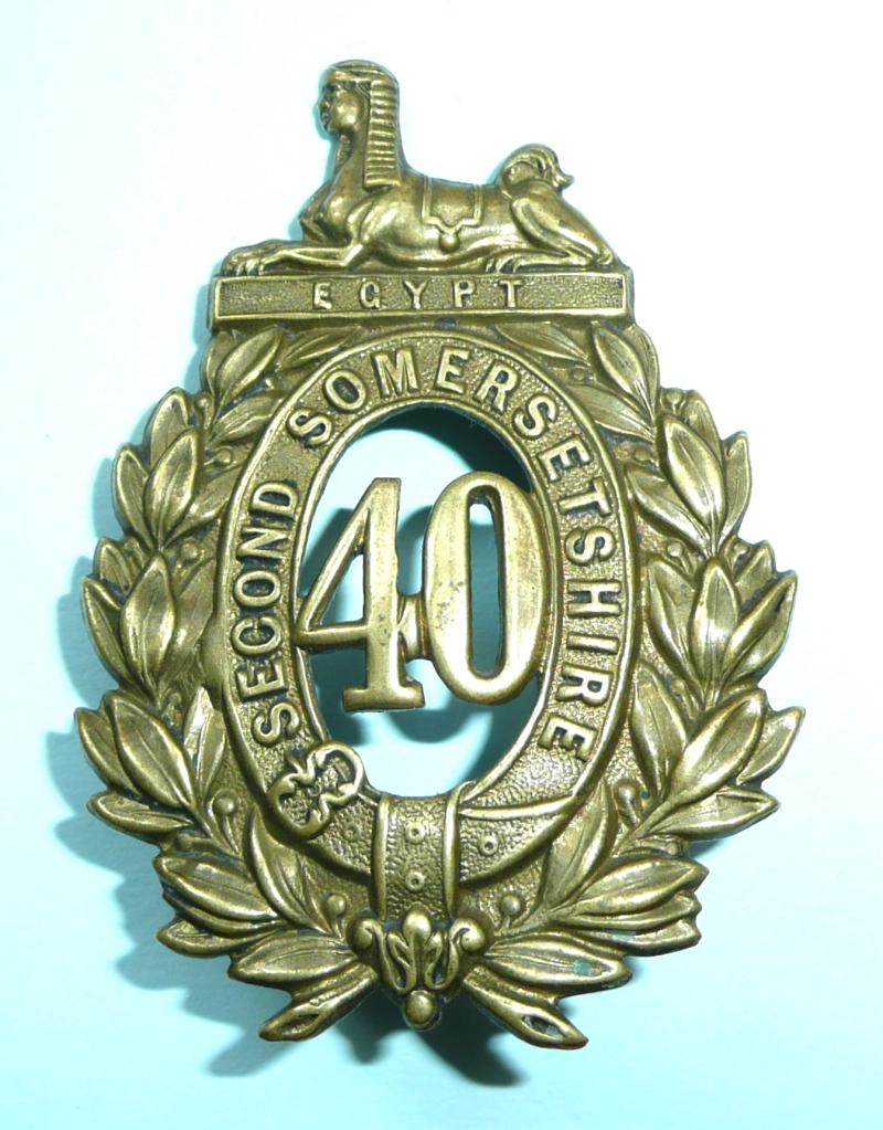 40th Regiment of Foot (Second Somersetshire) Other Ranks Brass Pre-Territorial Glengarry Badge