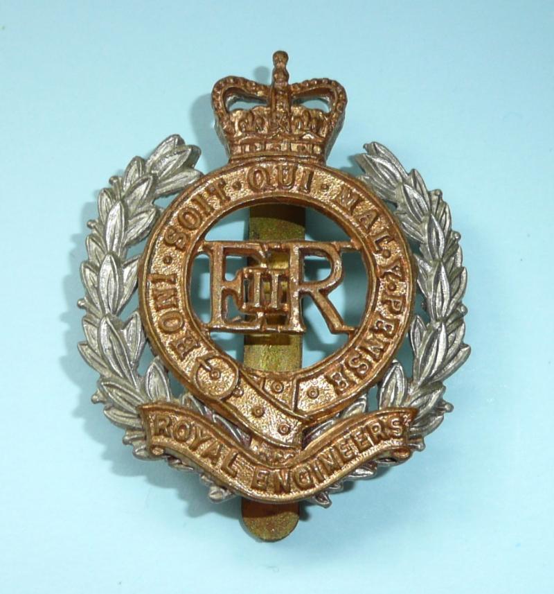 Royal Engineers Bi-Metal Other Ranks Cap Badge, QEII Issue