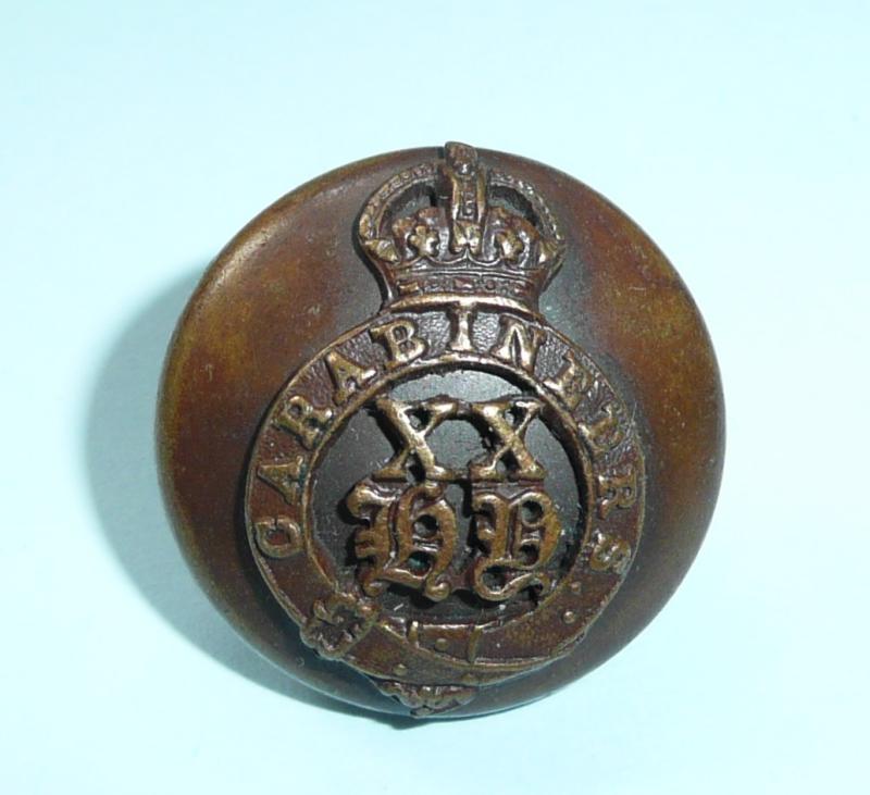 WW1 Hampshire Yeomanry Carabineers Officer's OSD Large Pattern Button