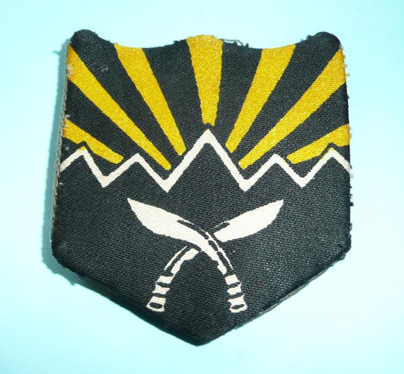 Post Indian Independence  - Assam Rifles Printed Formation Sign Patch Flash Badge