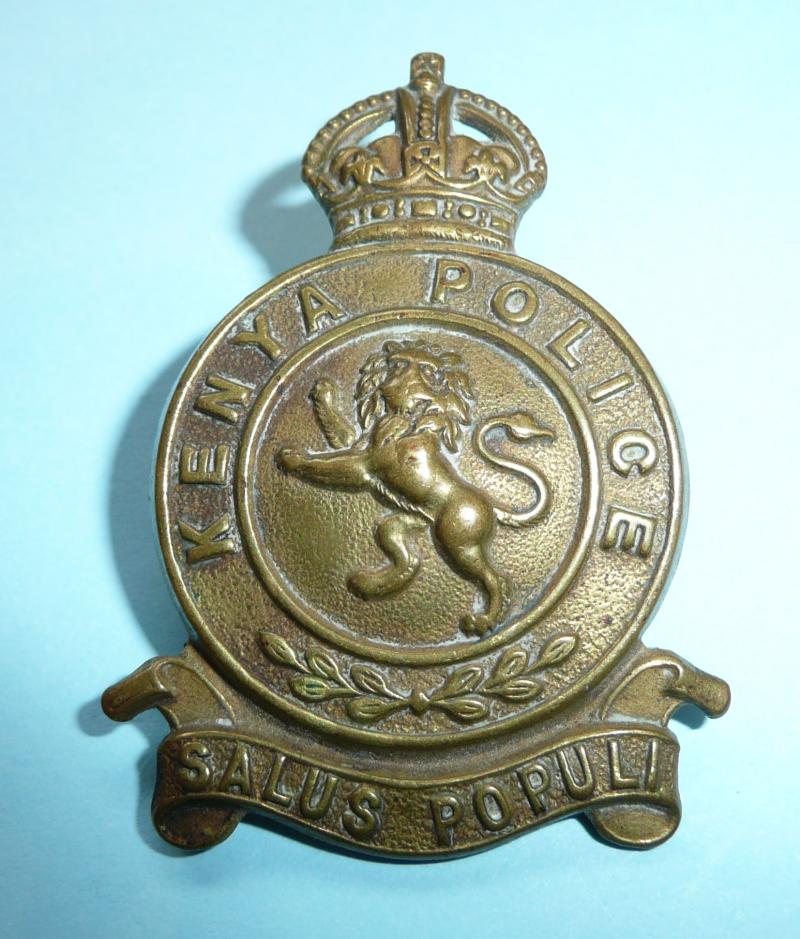 East Africa - Kenya Police Gilding Metal Cap Badge, King's Crown