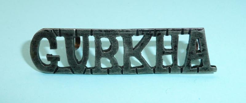 'Gurkha' Gun Metal Theatre Made Shoulder Title