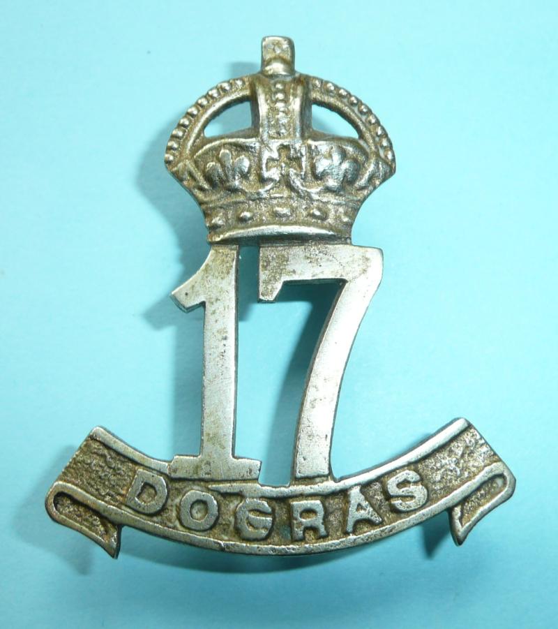 Indian Army - 17th Dogra Regiment Cast Brass Cap Badge