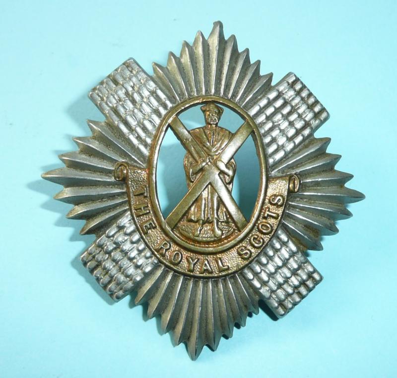 Royal Scots Regiment Other Ranks Bi-Metal Helmet Plate Centre (HPC)