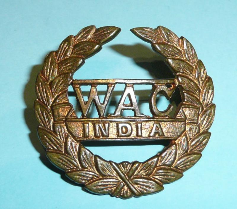 WAC(I) (Woman Army Corps (India)) Indian Cast Brass Cap Badge