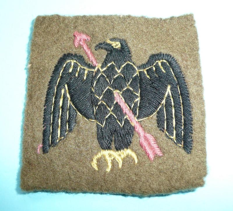 WW2 11th Anti - Aircraft Embroidered Cloth Formation Sign Flash Designation Badge