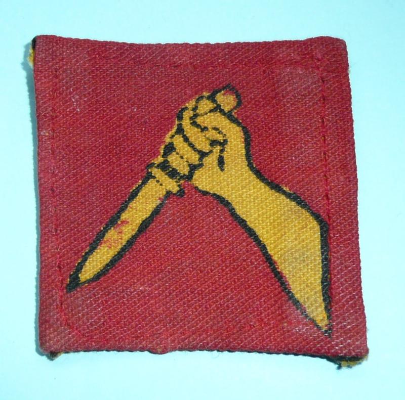 WW2 19th Indian Division Cloth Formation Designation Flash Patch Sign (14th Army, Burma)