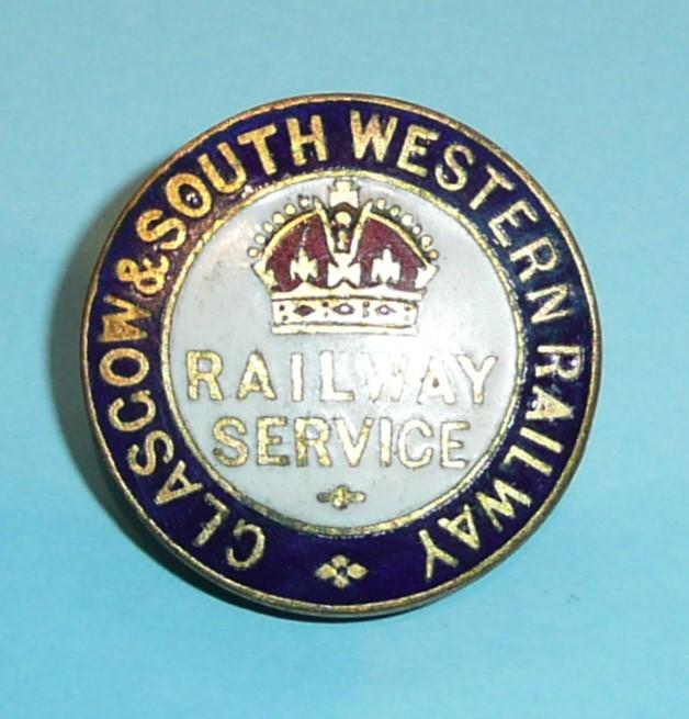 WW1 Home Front -  Glasgow and South Western Railway War Service badge