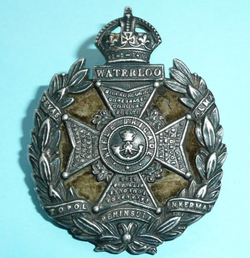 The Rifle Brigade Edwardian Officer's Silver Pagri Badge