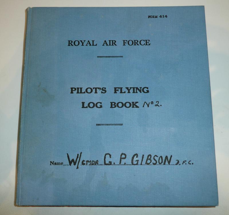 Dambuster Wing Commander Guy Gibson's flying log book No.2 (Facsimile Reproduction in Hard Covers)