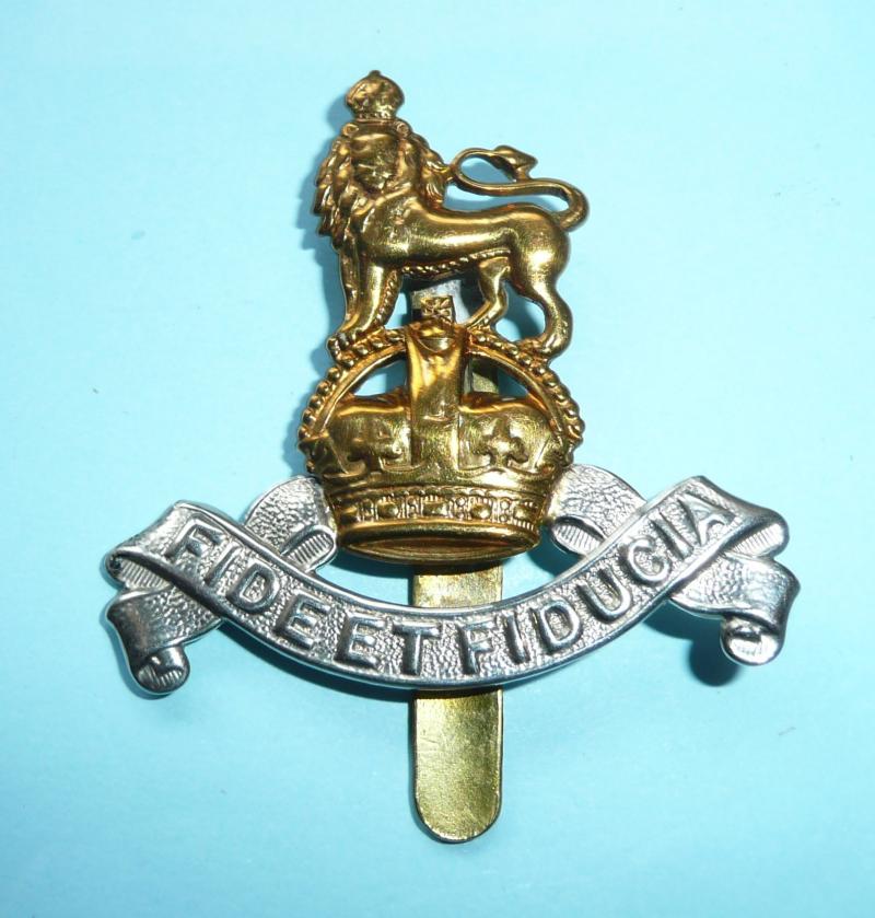 Royal Army Pay Corps (RAPC) Bi Metal Cap Badge, King's Crown