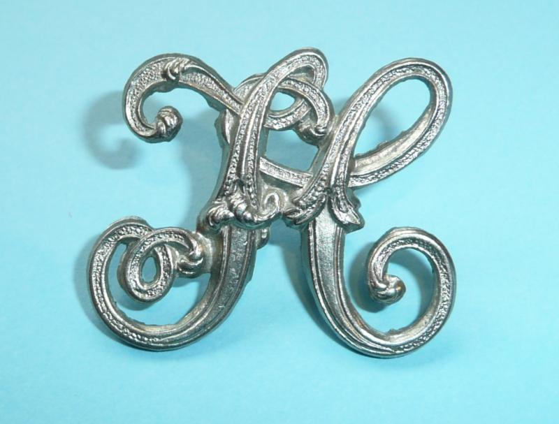 Scottish Police  - Fife Fifeshire Constabulary FC White Metal Collar / Shoulder Title Badge