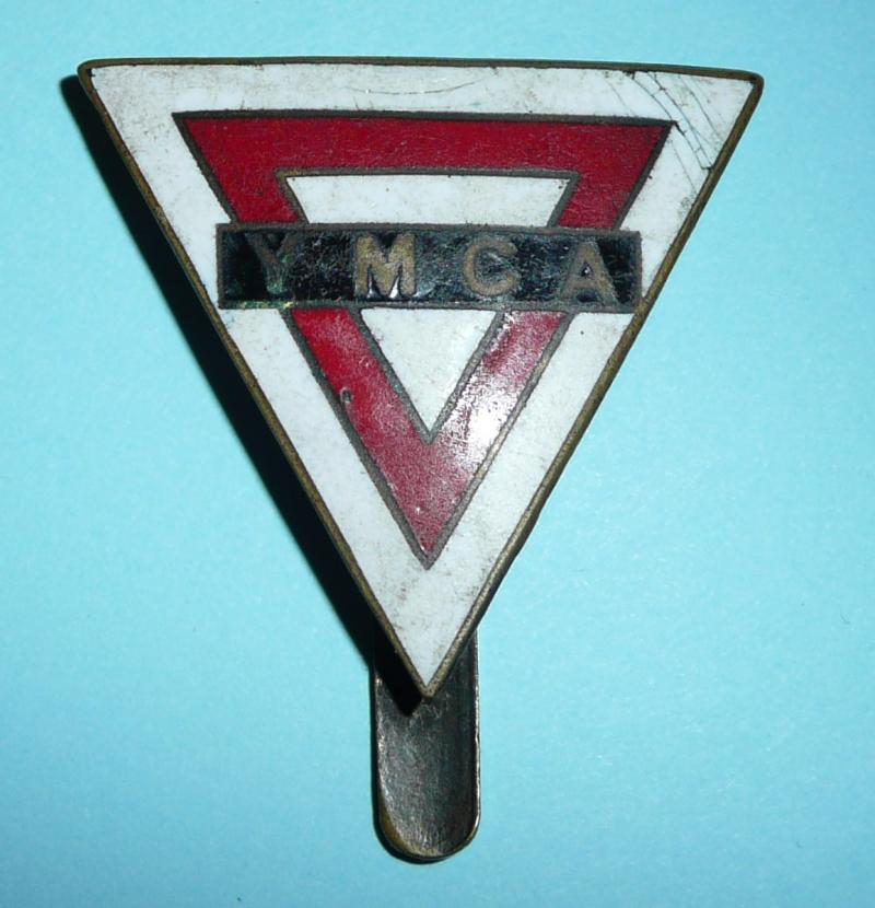 WW1 Home Front - YMCA Canteen Worker's Enamel Cap Badge
